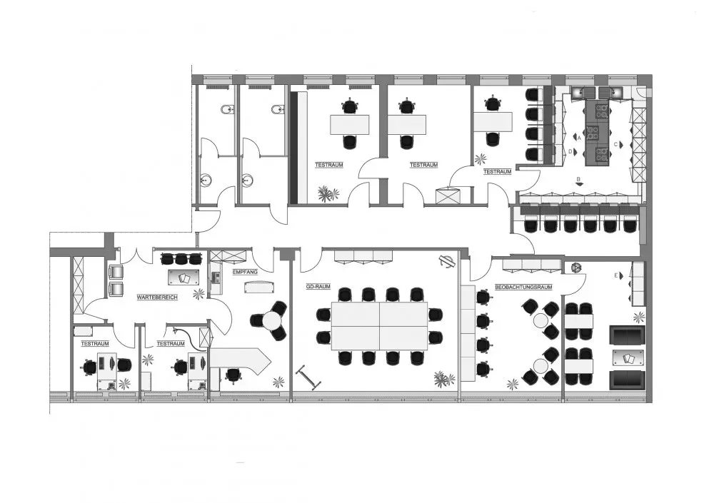 Test studio Berlin – floor plan