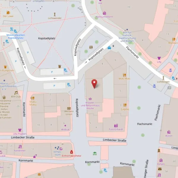 Location map for the Essen test studio