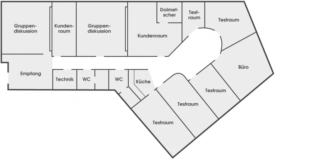 Test studio Hamburg (Spitalerstraße) – floor plan