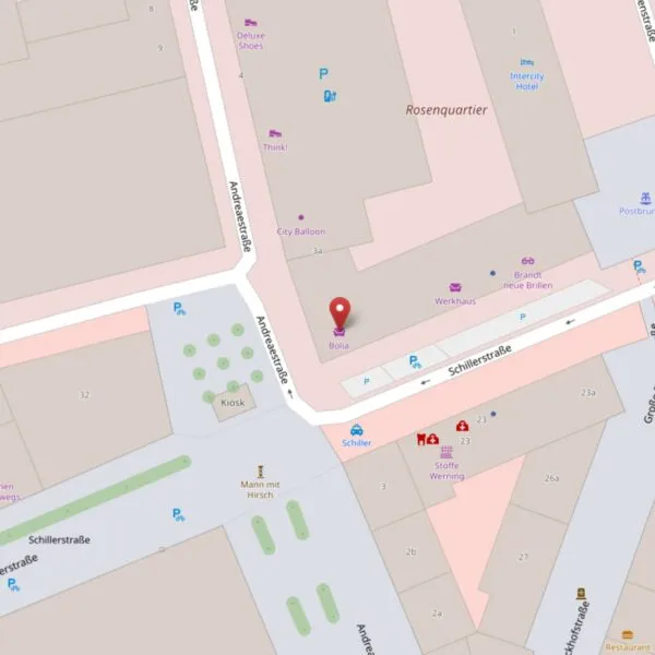 Location map for the Hanover test studio