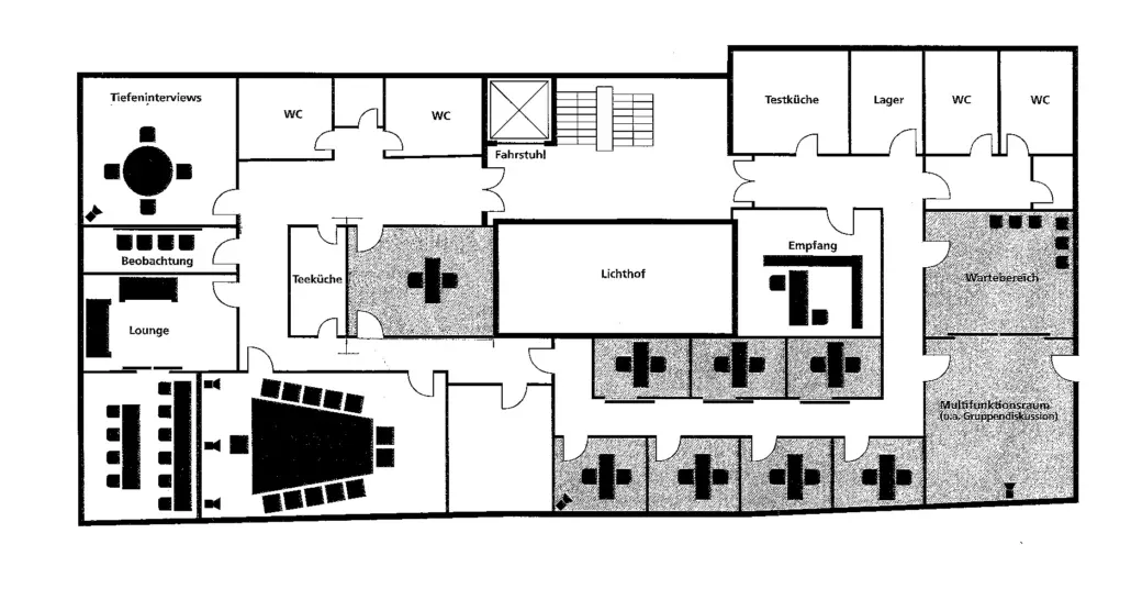 Test studio Leipzig – floor plan