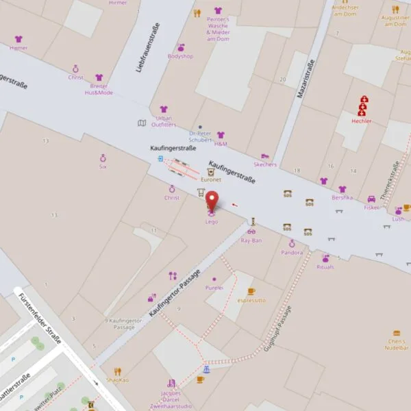 Location map for the Munich test studio