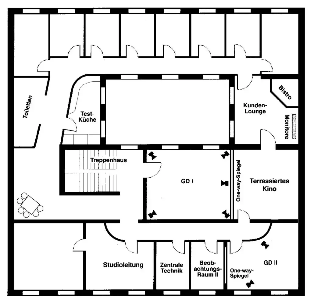 Test studio Nuremberg – floor plan