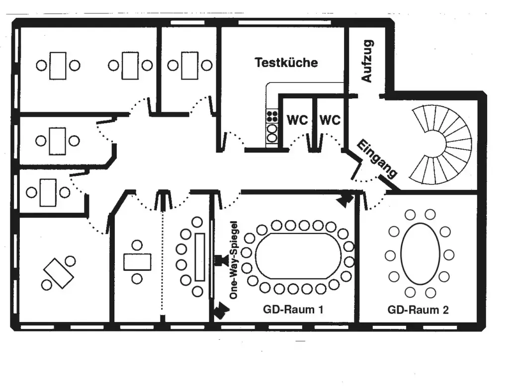 Test studio Stuttgart – floor plan